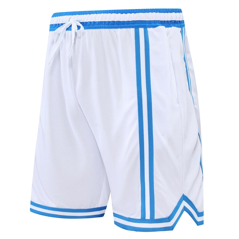 Basketball Shorts Quick Dry Loose Fashion Training Running Men White Shorts