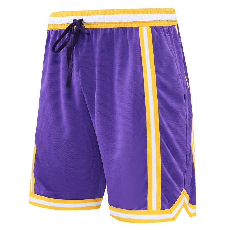 Basketball Shorts Quick Dry Loose Fashion Training Running Men Purple Shorts